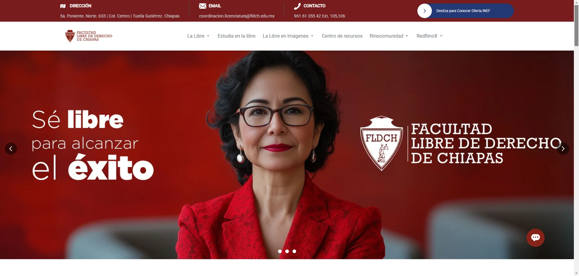 Full-stack development of a CMS for FLDCH-INEF universities